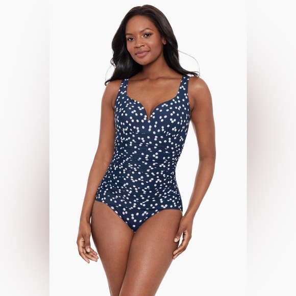 Miraclesuit Luminare Cherie One Piece Swimsuit in Midnight Blue - Picture 1 of 6